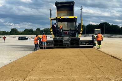 Erweiterung der IVECO Teststrecke Ulm um Fahrdynamikfläche mit minimalster Neigung